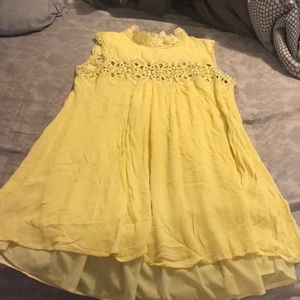 Yellow dress with detail